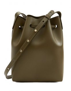 Mini Bucket Bag in Olive